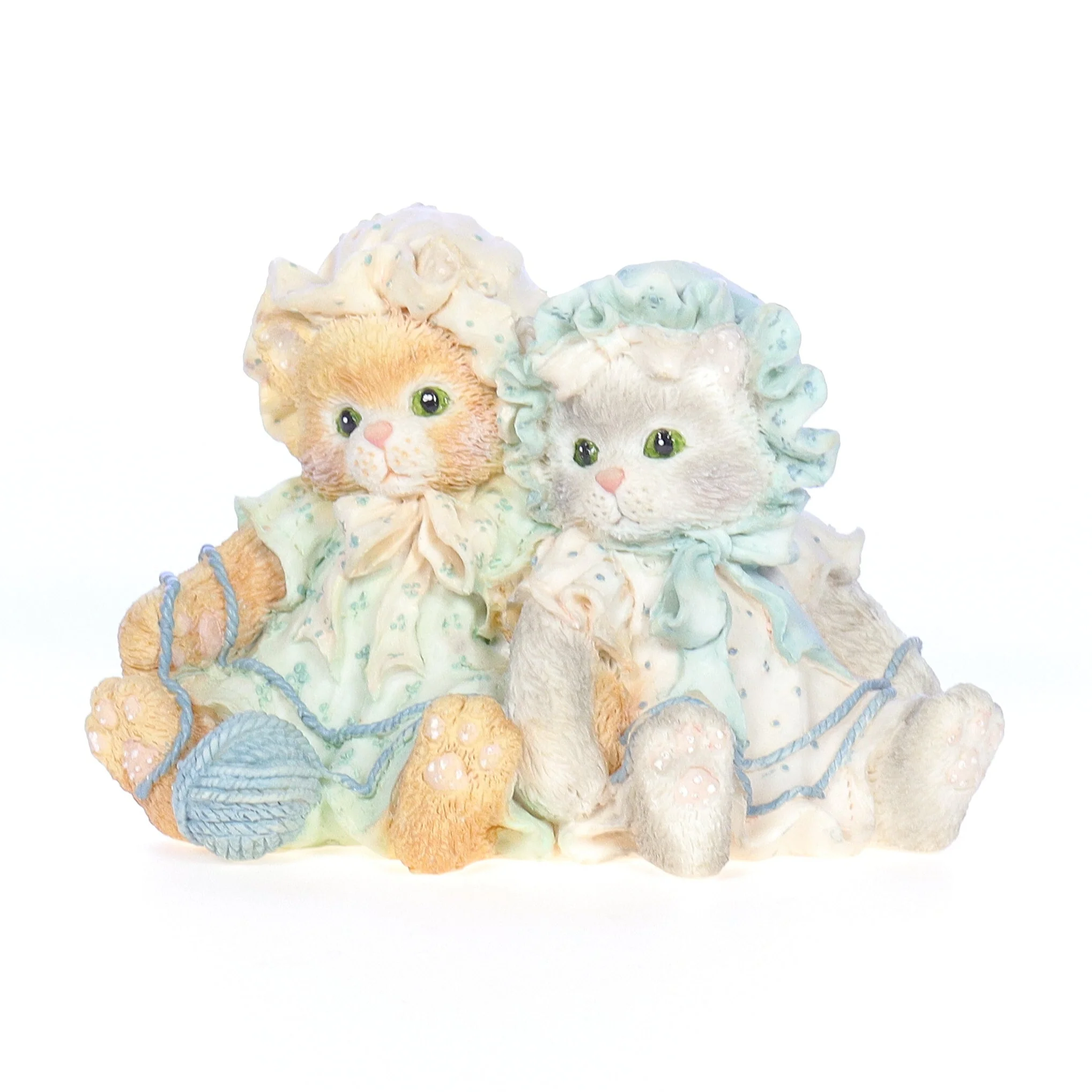 Calico Kittens Vintage 1992 Resin Figurine You're Always There When I Need You
