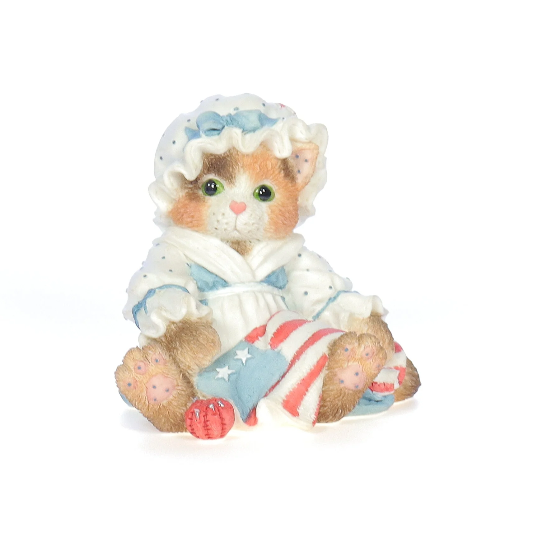 Calico Kittens Vintage 1994 Resin Figurine You're My All American Friend 129607
