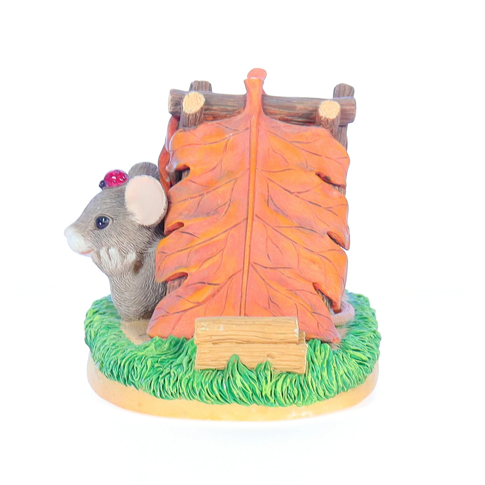 Charming Tails Vintage Resin Fall Figurine 83/703 Camping Out 2.75" - Image 3