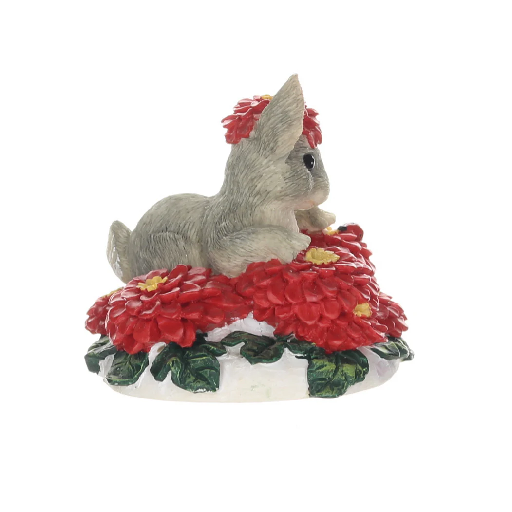 Charming Tails Fitz & Floyd Resin Figurine in Box Christmas 87426 3" - Image 7