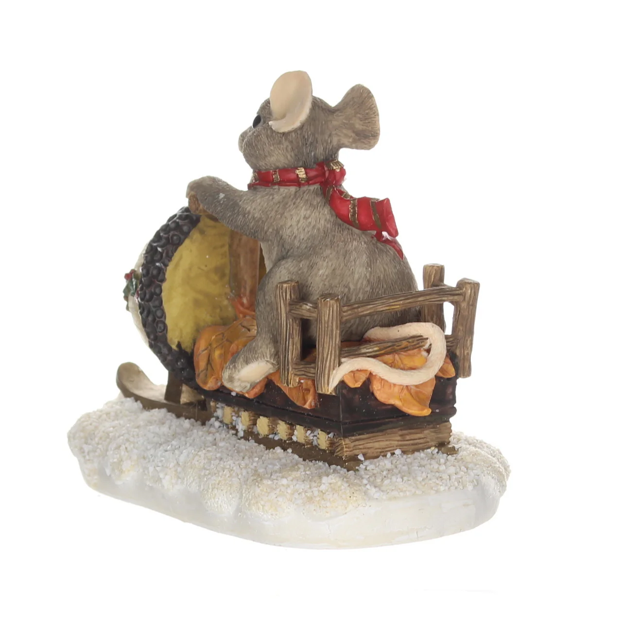 Charming Tails Fitz & Floyd Resin Figurine in Box Christmas 87/612 3.5" - Image 2