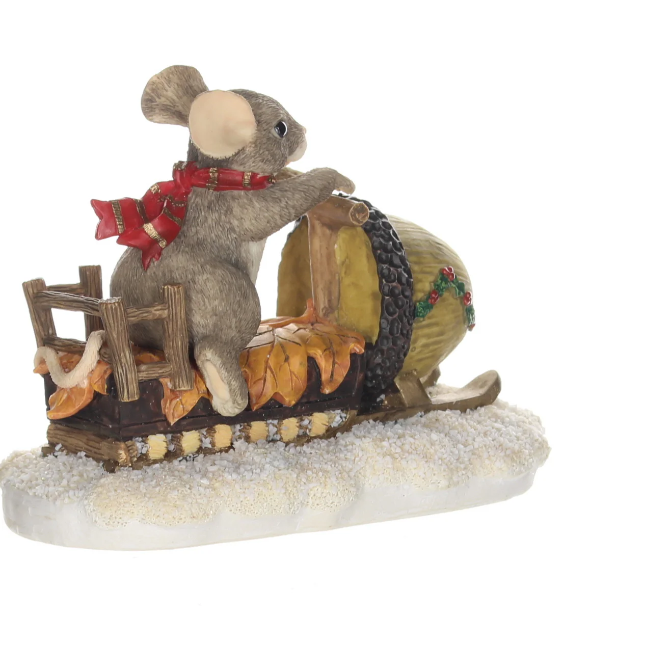 Charming Tails Fitz & Floyd Resin Figurine in Box Christmas 87/612 3.5" - Image 4
