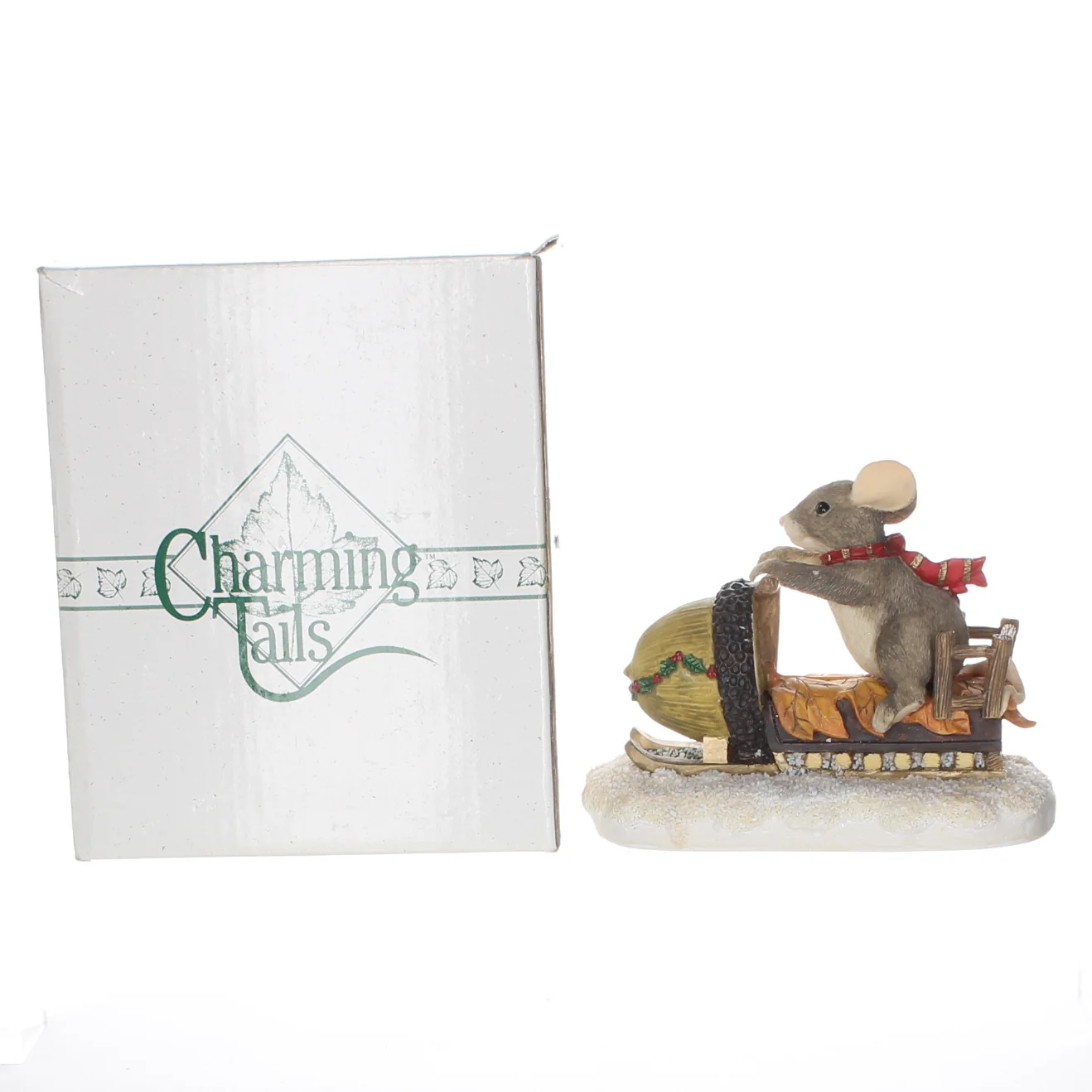 Charming Tails Fitz & Floyd Resin Figurine in Box Christmas 87/612 3.5" - Image 9