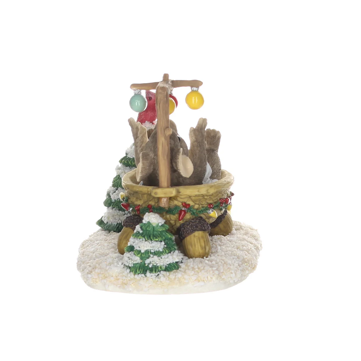 Charming Tails Fitz & Floyd Resin Figurine in Box Christmas 87/705 1997 3" - Image 3