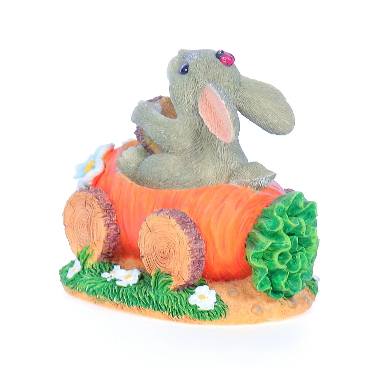 Charming Tails Vintage Resin Easter Figurine 88/703 Motoring Along 3" - Image 4