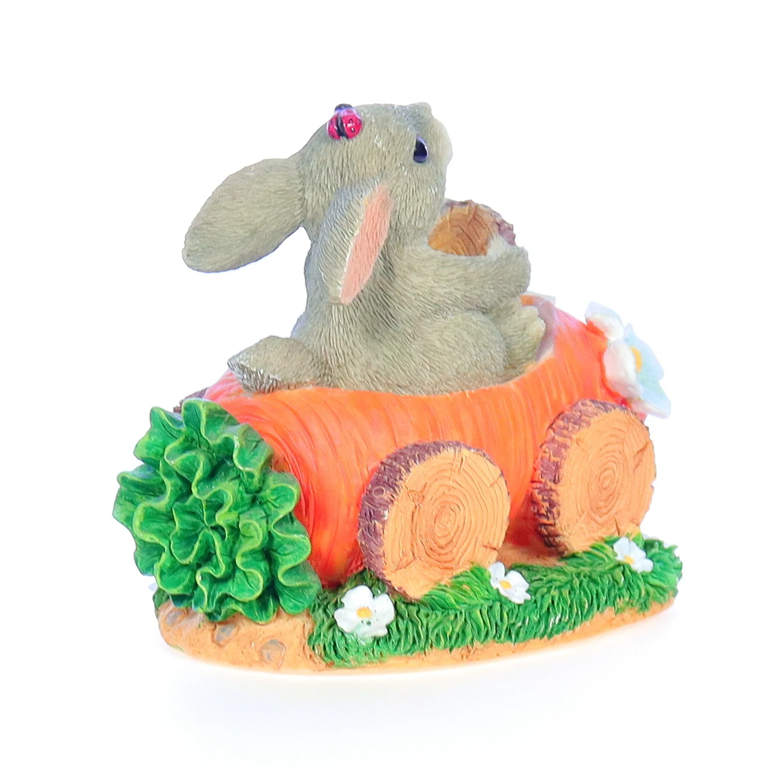 Charming Tails Vintage Resin Easter Figurine 88/703 Motoring Along 3" - Image 6