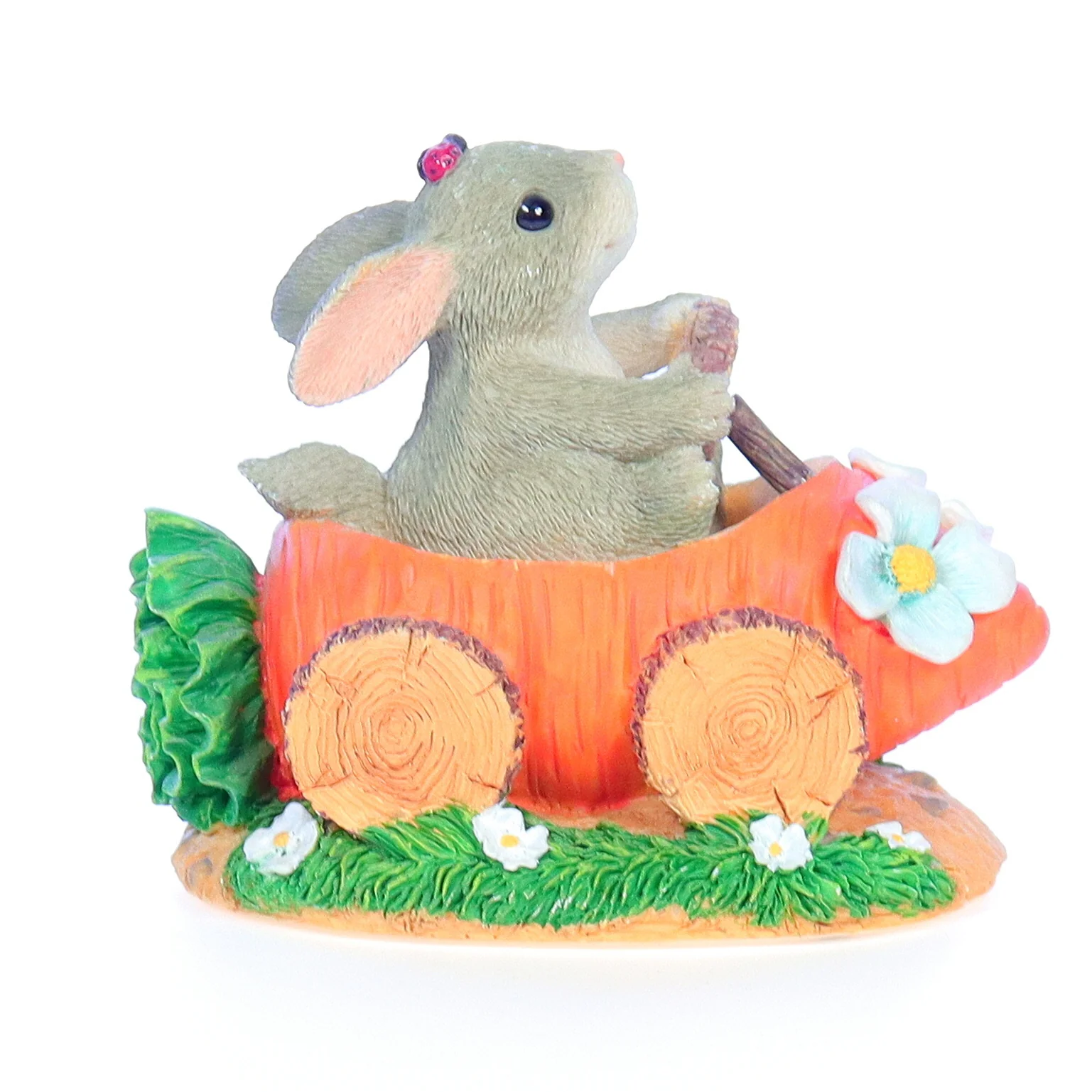 Charming Tails Vintage Resin Easter Figurine 88/703 Motoring Along 3" - Image 7