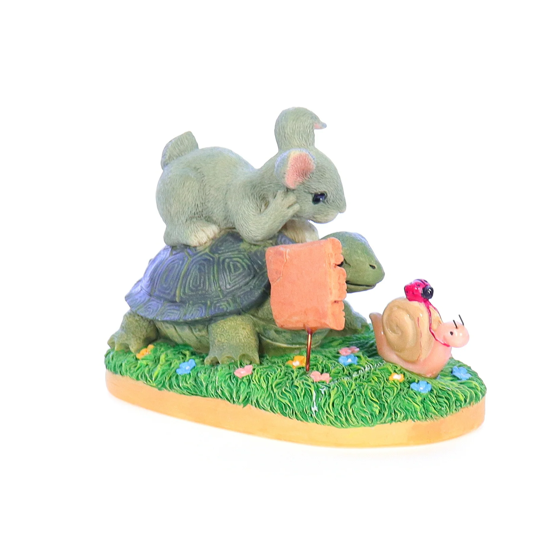Charming Tails Vintage Resin Figurine 89/716 Steady Wins The Race 2.75" - Image 6