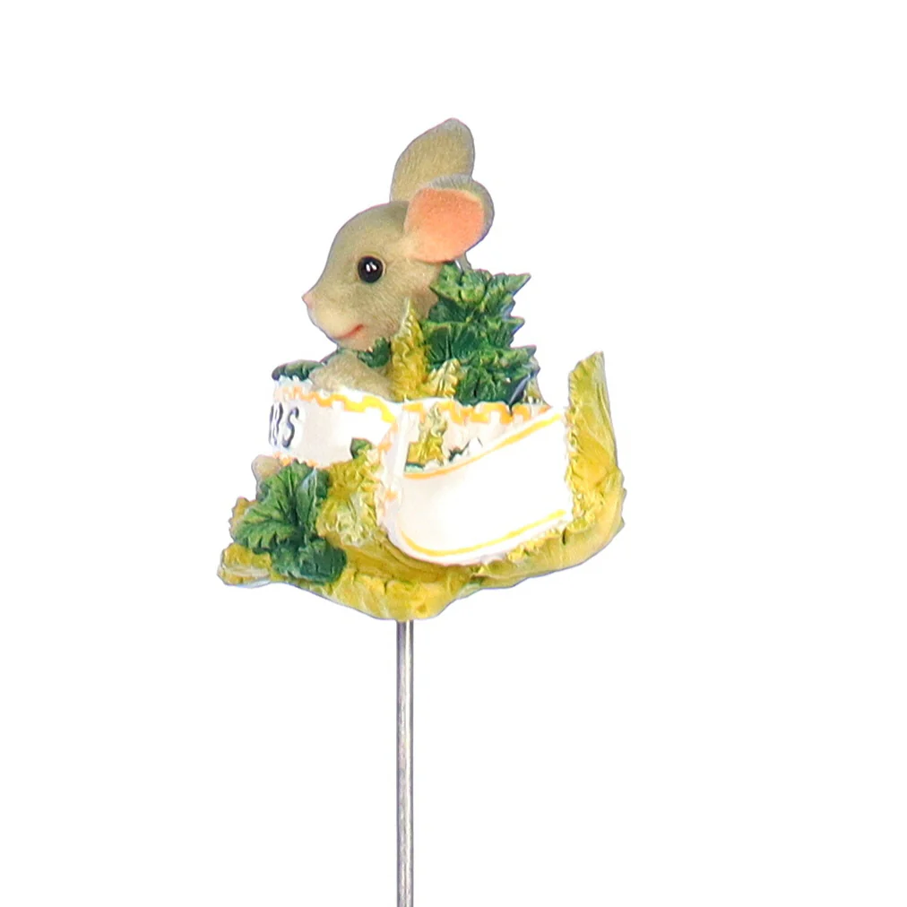 Charming Tails Vintage Resin Spring Garden Stake 93/704 Spring Garden 3" - Image 3