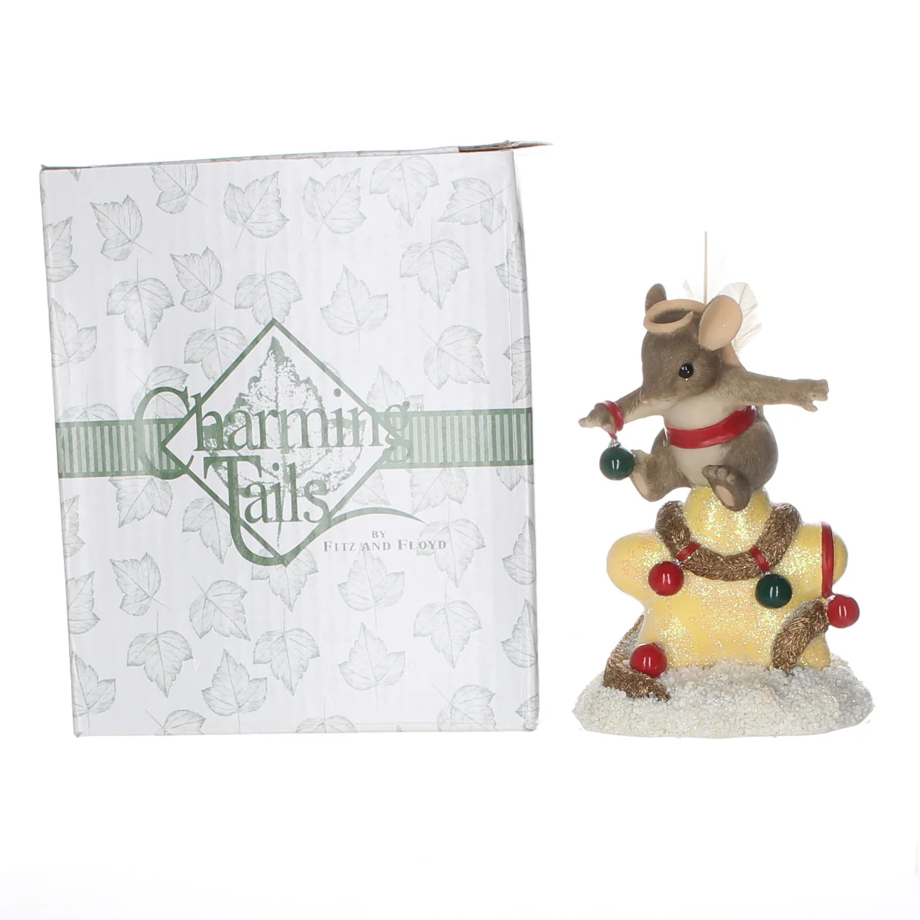 Charming Tails Fitz & Floyd Resin Figurine in Box Christmas 98/279 4.5" - Image 9