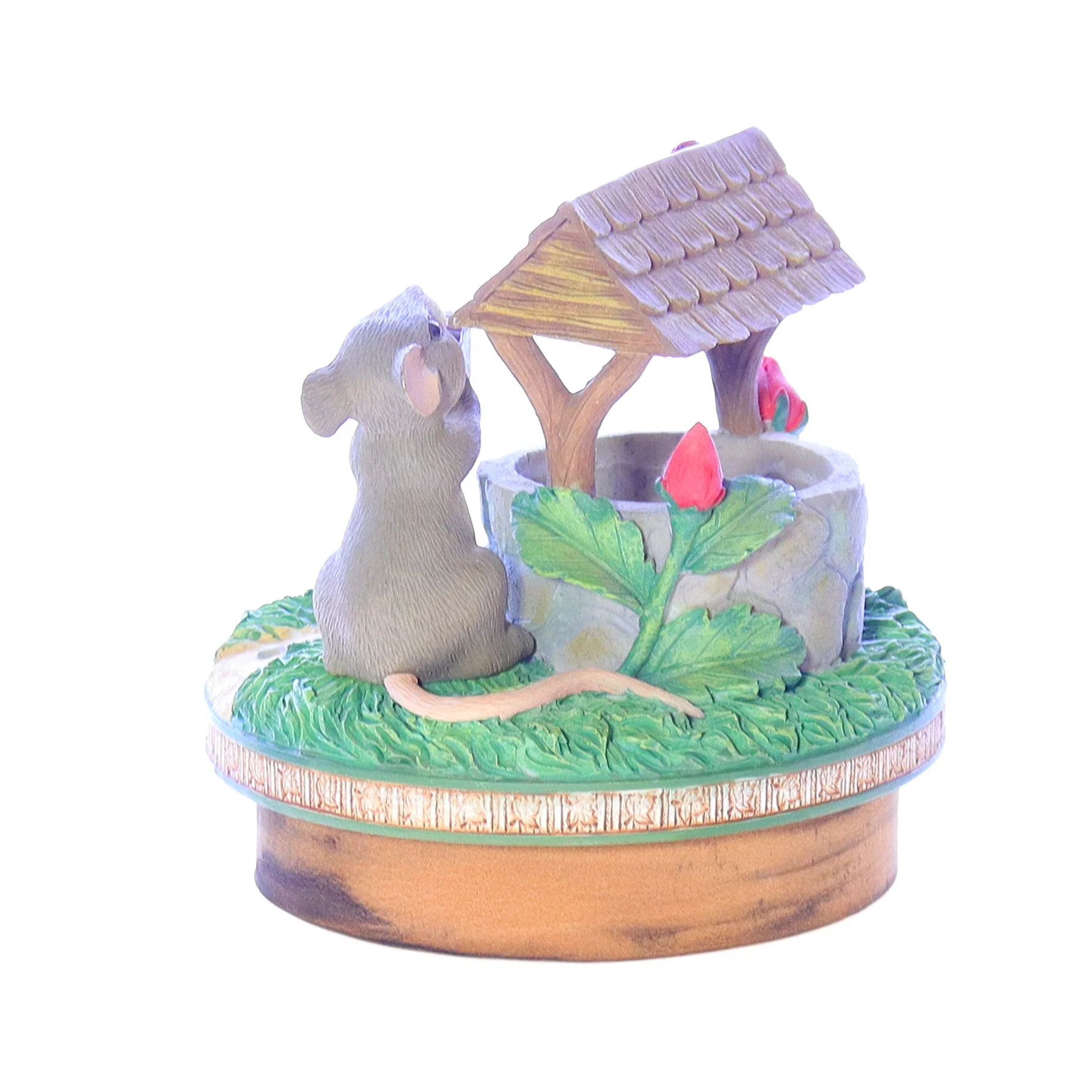 Charming Tails Vintage Resin St. Patrick's Day Candle Topper luckypenny 2001 3.5" - Image 4
