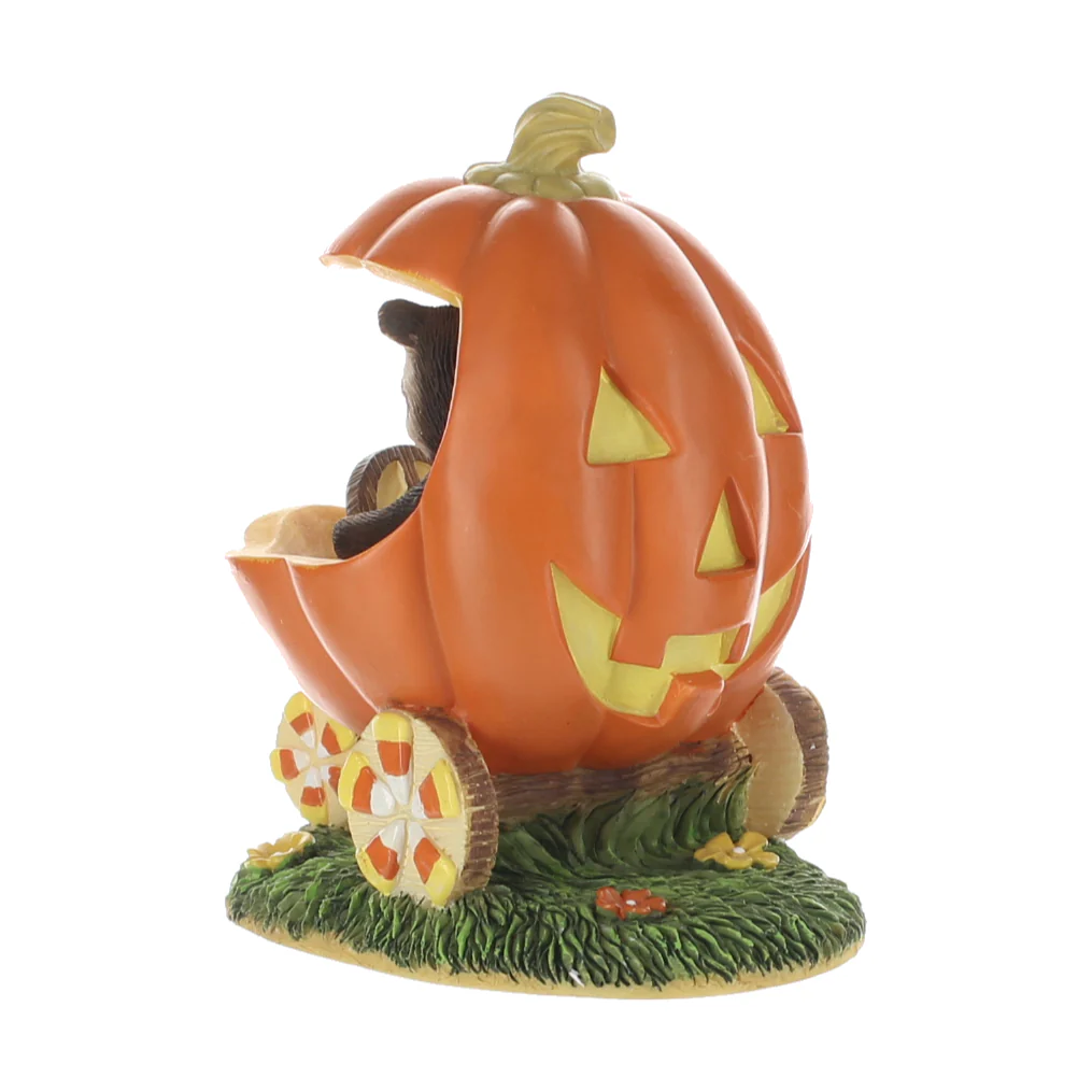Charming Tails Vintage  Resin Figurine Jack-O-Lantern Jalopy 85410 - Image 3