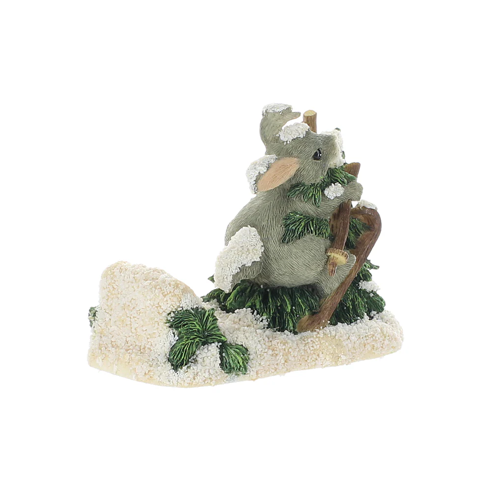 Charming Tails Vintage  Resin Figurine Who Put That Tree There 87621 - Image 8