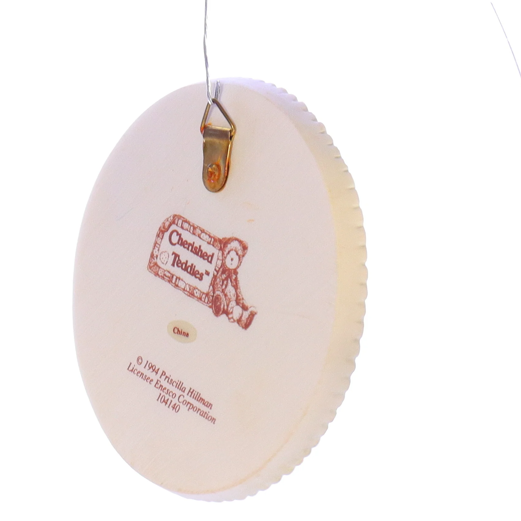 Cherished Teddies Vintage Resin Love Plaque 104140 Love 1994 3.75" - Image 6