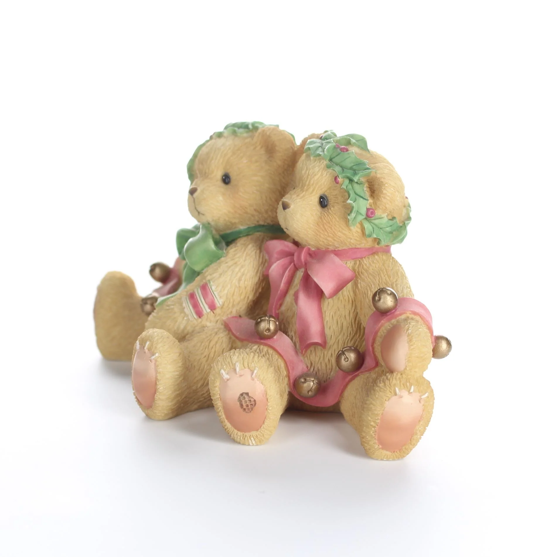Cherished Teddies Vintage Christmas Figurine Ring In The Holidays With Me 1998 - Image 2