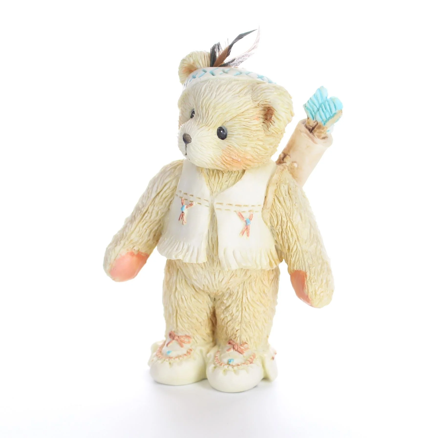 Cherished Teddies Vintage Figurine Wyatt I'm Called Little Running Bear 1994 - Image 2
