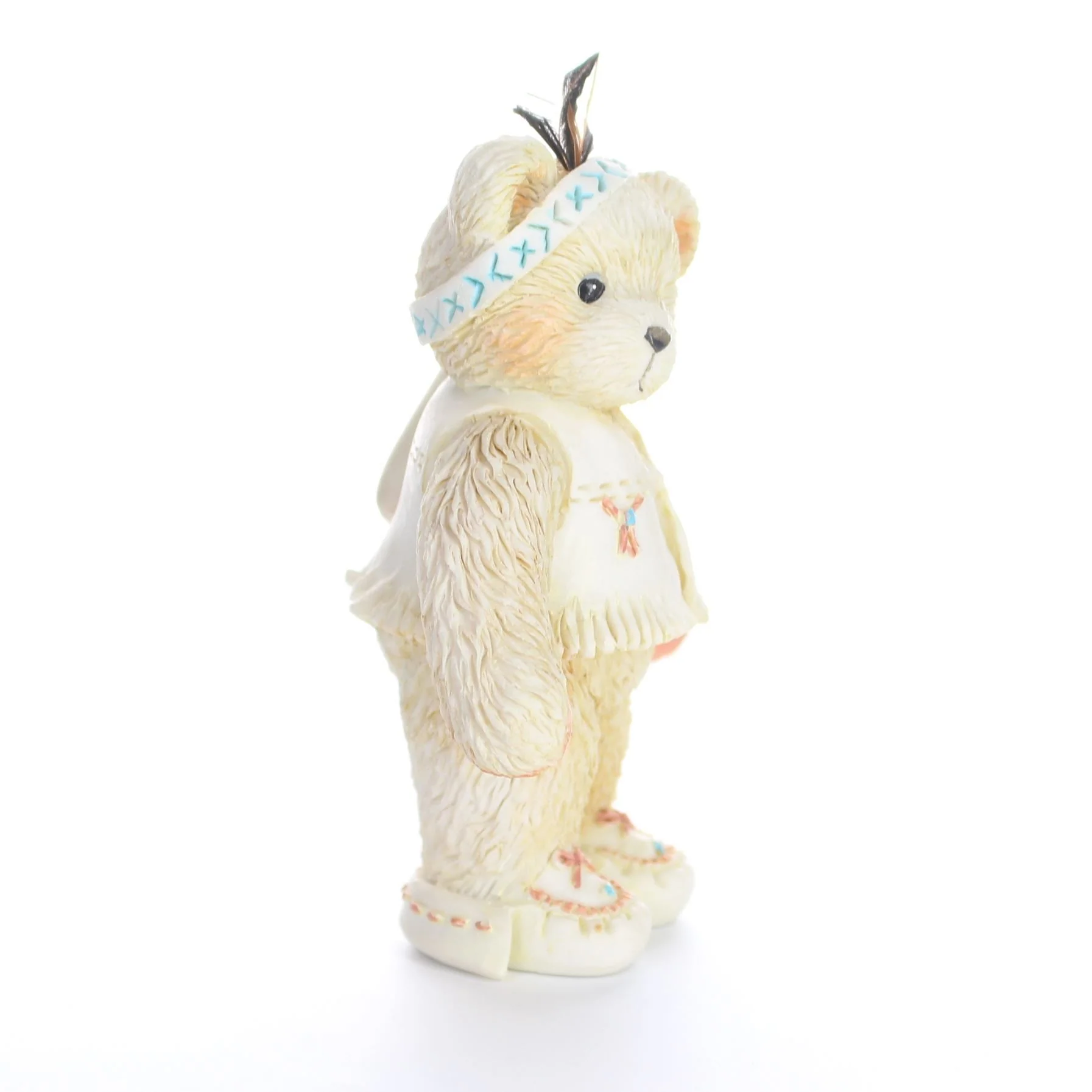 Cherished Teddies Vintage Figurine Wyatt I'm Called Little Running Bear 1994 - Image 8