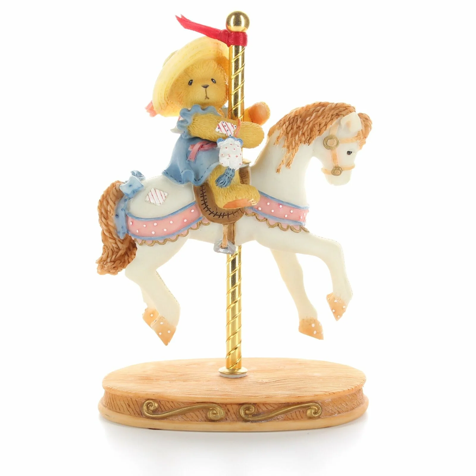 Cherished Teddies Vintage SIGNED Figurine Where Friends Gather Magic Blossoms