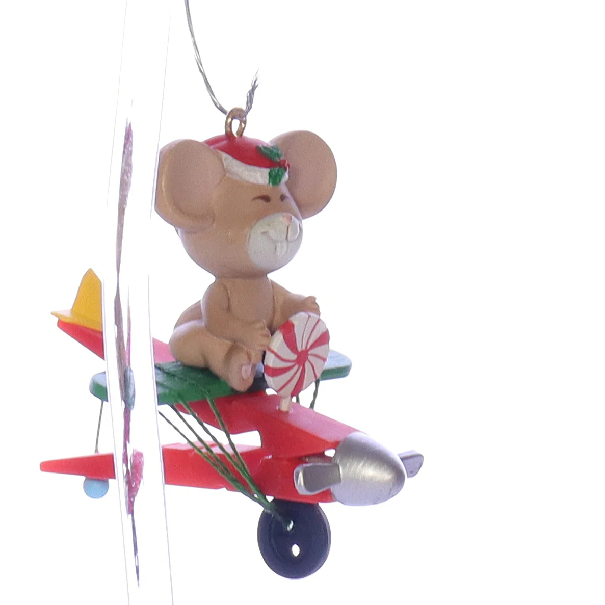 Enesco Treasury of Christmas Ornaments Vintage Artplas Mouse Ornament 566109 - Image 6