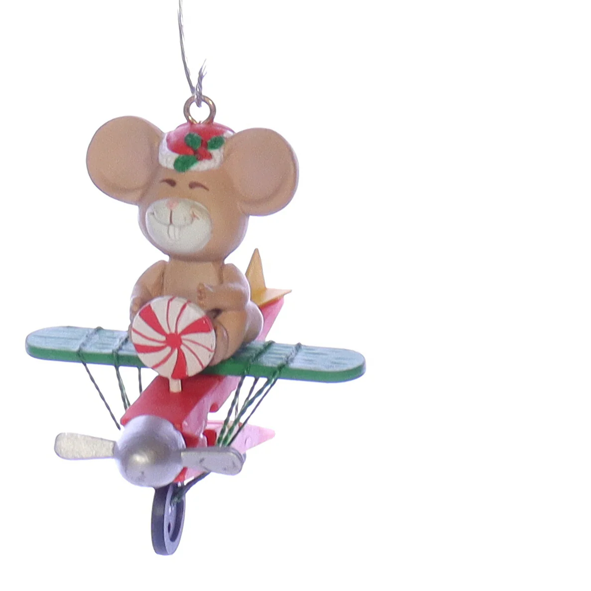 Enesco Treasury of Christmas Ornaments Vintage Artplas Mouse Ornament 566109 - Image 7
