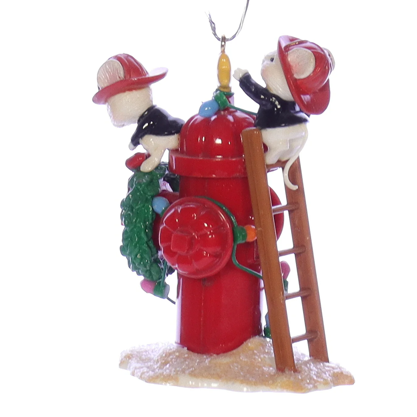 Enesco Treasury of Christmas Ornaments Vintage Artplas Mouse Ornament 573825 - Image 2