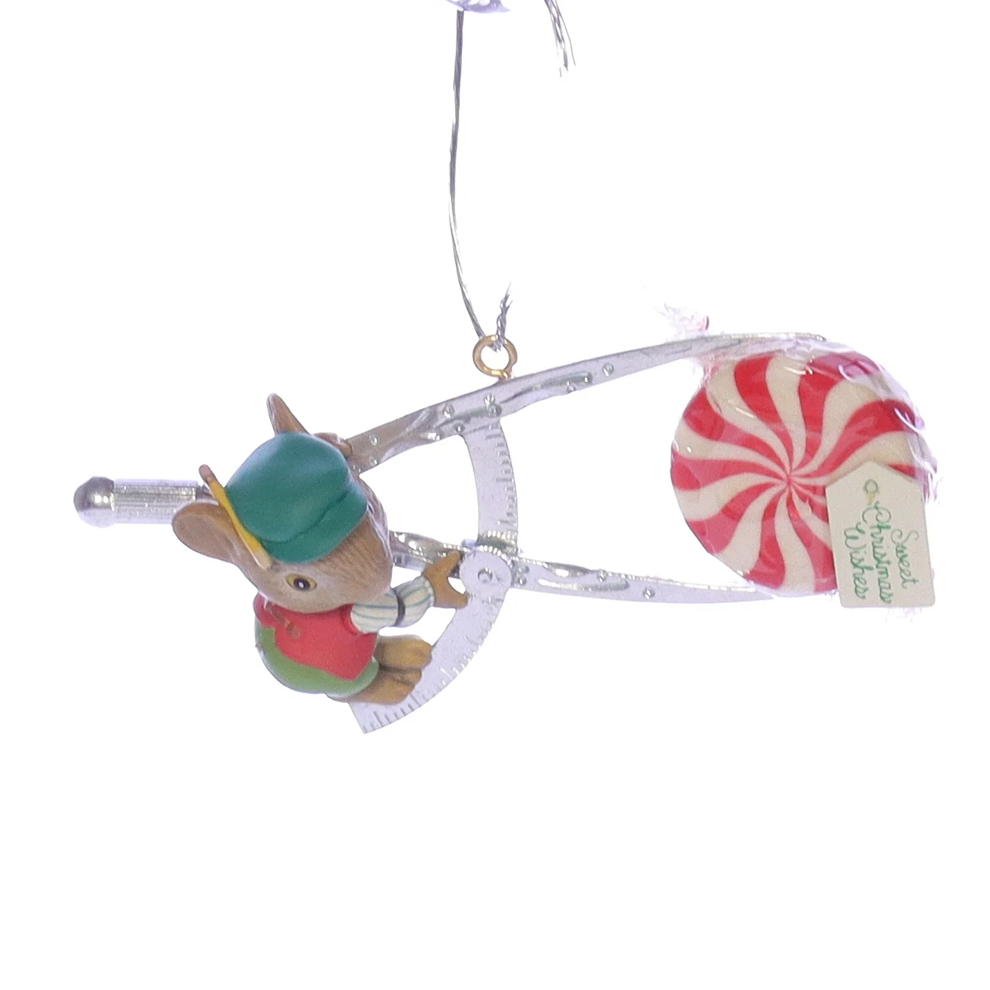 Enesco Treasury of Christmas Ornaments Vintage Artplas Mouse Ornament 583677 3.5"