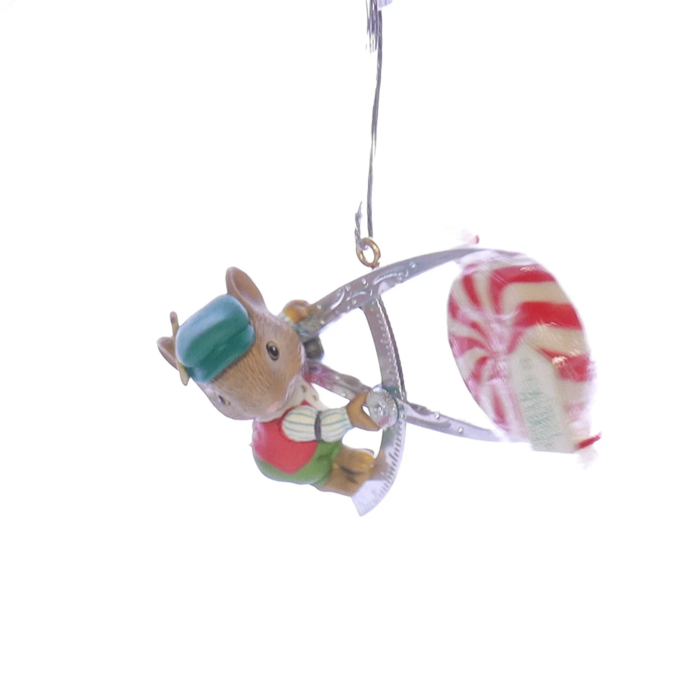 Enesco Treasury of Christmas Ornaments Vintage Artplas Mouse Ornament 583677 3.5" - Image 2