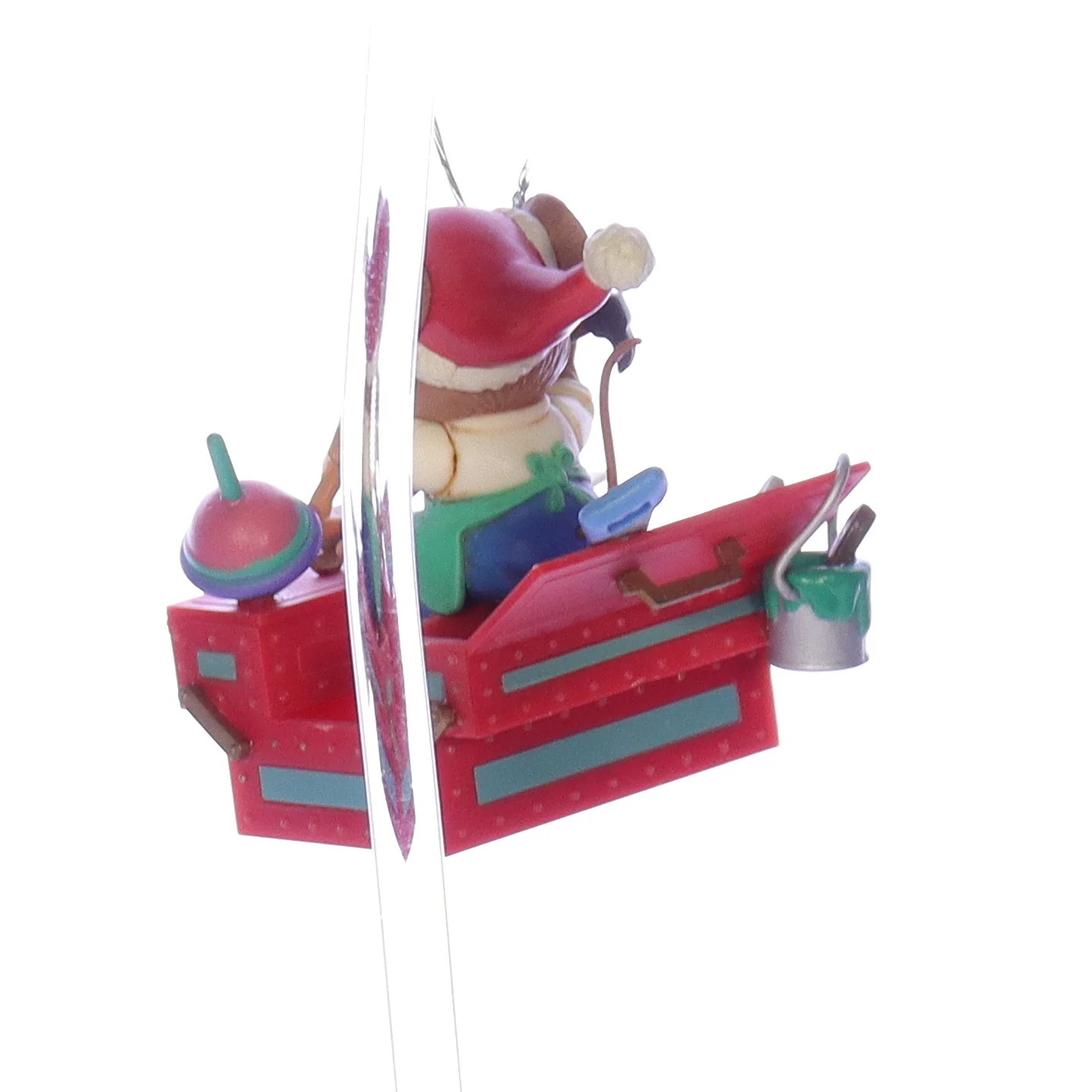 Enesco Treasury of Christmas Ornaments Vintage Artplas Mouse Ornament 584886 2.5" - Image 4