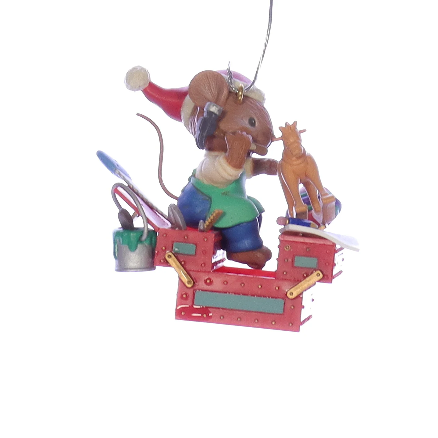 Enesco Treasury of Christmas Ornaments Vintage Artplas Mouse Ornament 584886 2.5" - Image 7