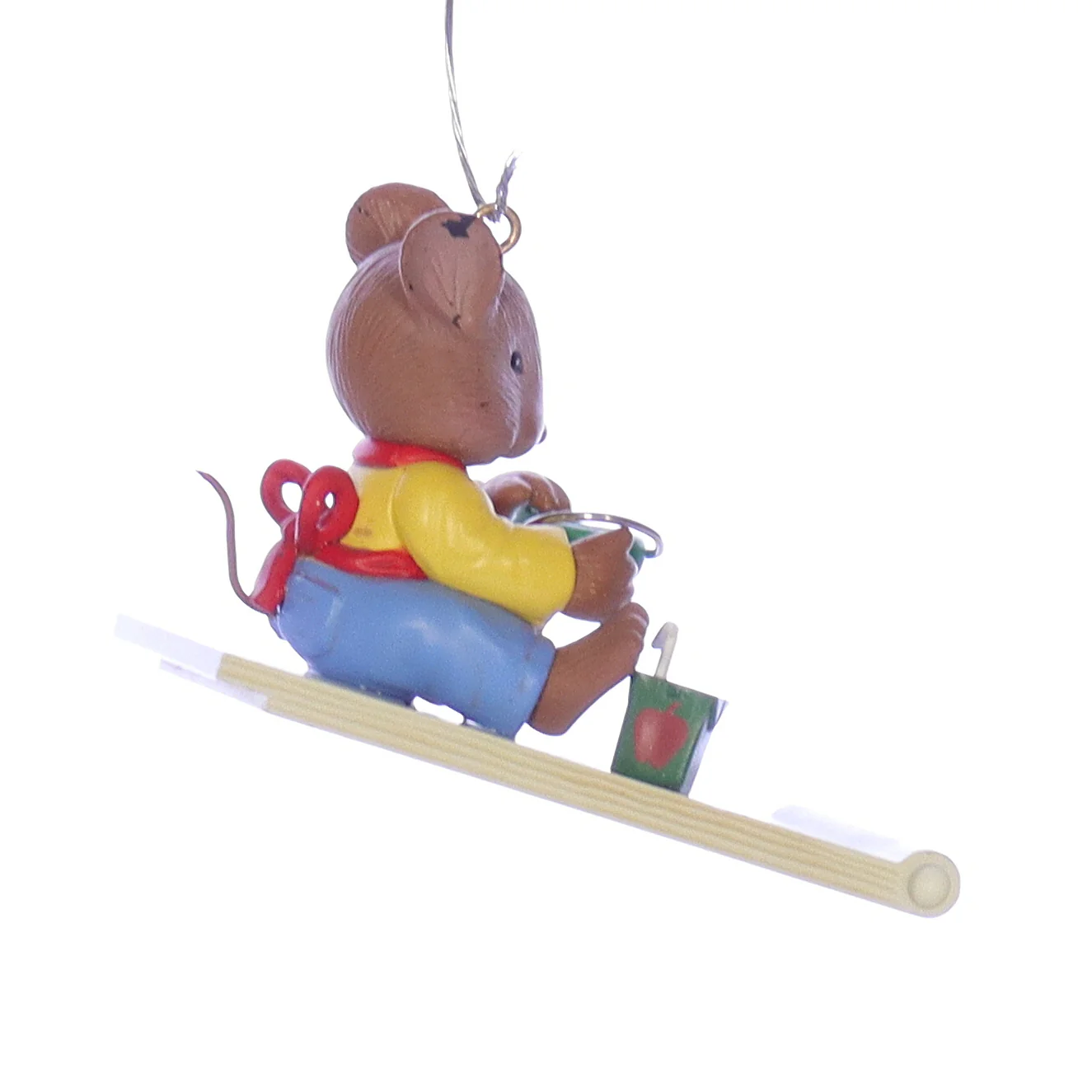 Enesco Treasury of Christmas Ornaments Vintage Artplas Mouse Ornament 595551 2" - Image 8