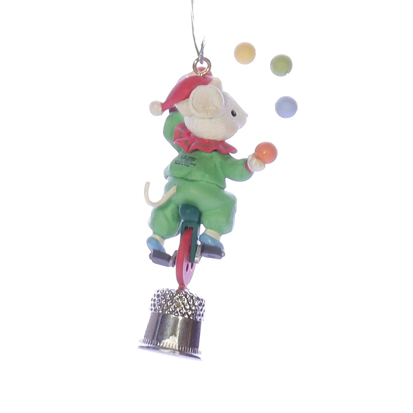 Enesco Treasury of Christmas Ornaments Vintage Artplas Mouse Ornament 597028 - Image 6