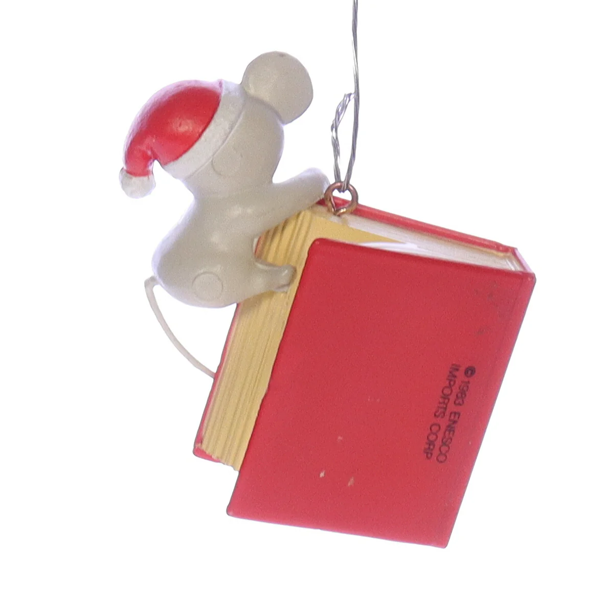 Enesco Treasury of Christmas Ornaments Vintage Artplas Mouse Ornament 1983 2.5" - Image 5
