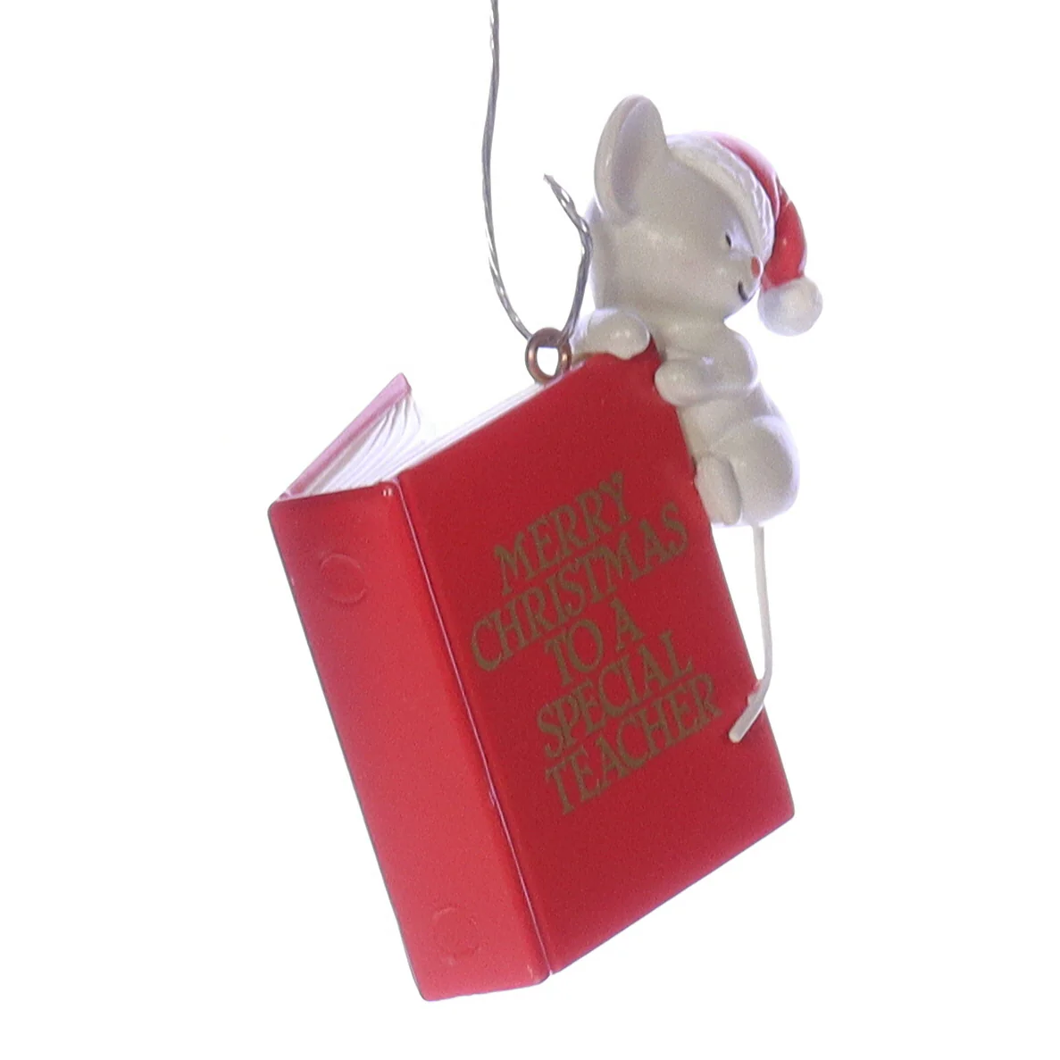 Enesco Treasury of Christmas Ornaments Vintage Artplas Mouse Ornament 1983 2.5" - Image 8