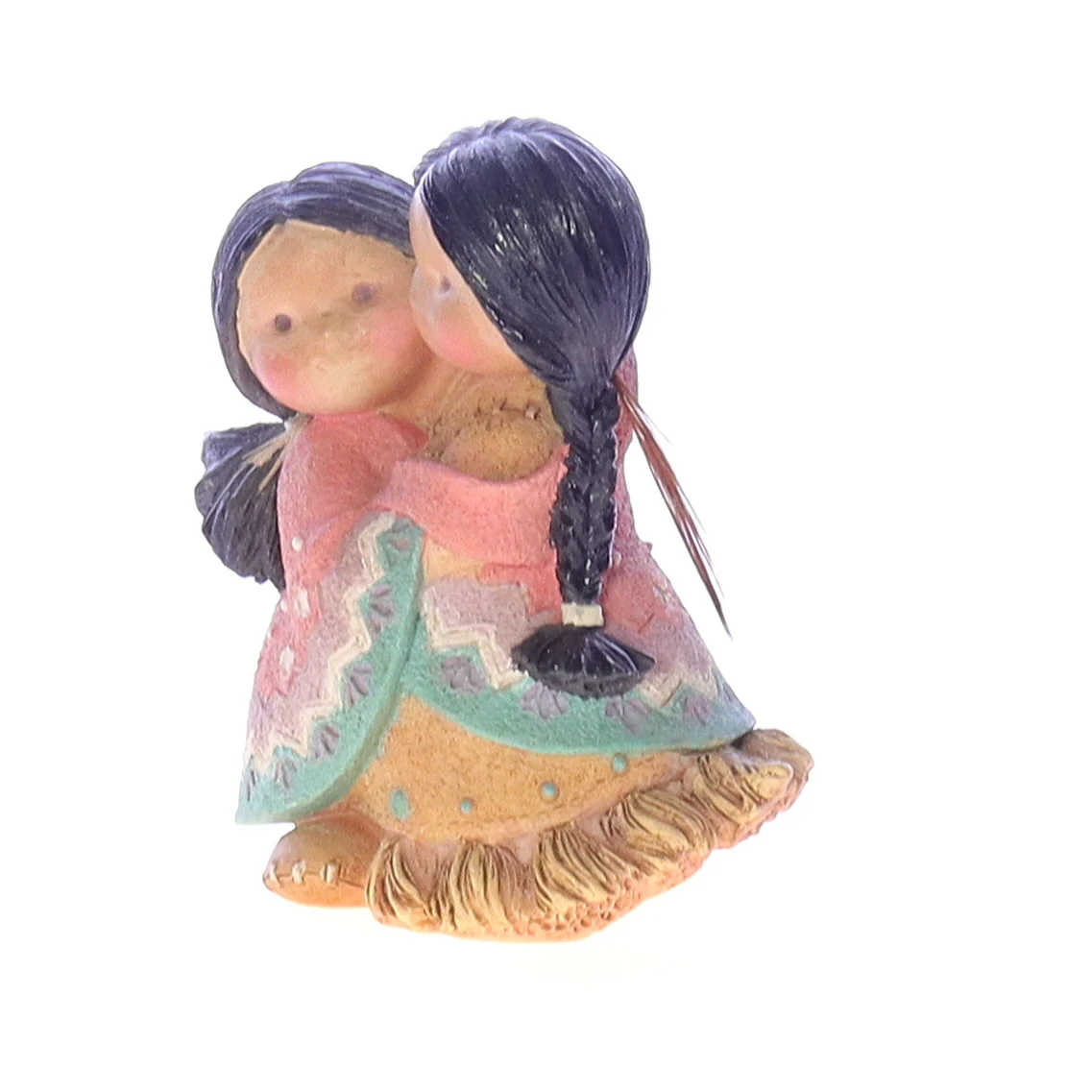 Friends of a Feather Vintage Resin Native American Figurine 115746 1994 3.25" - Image 2