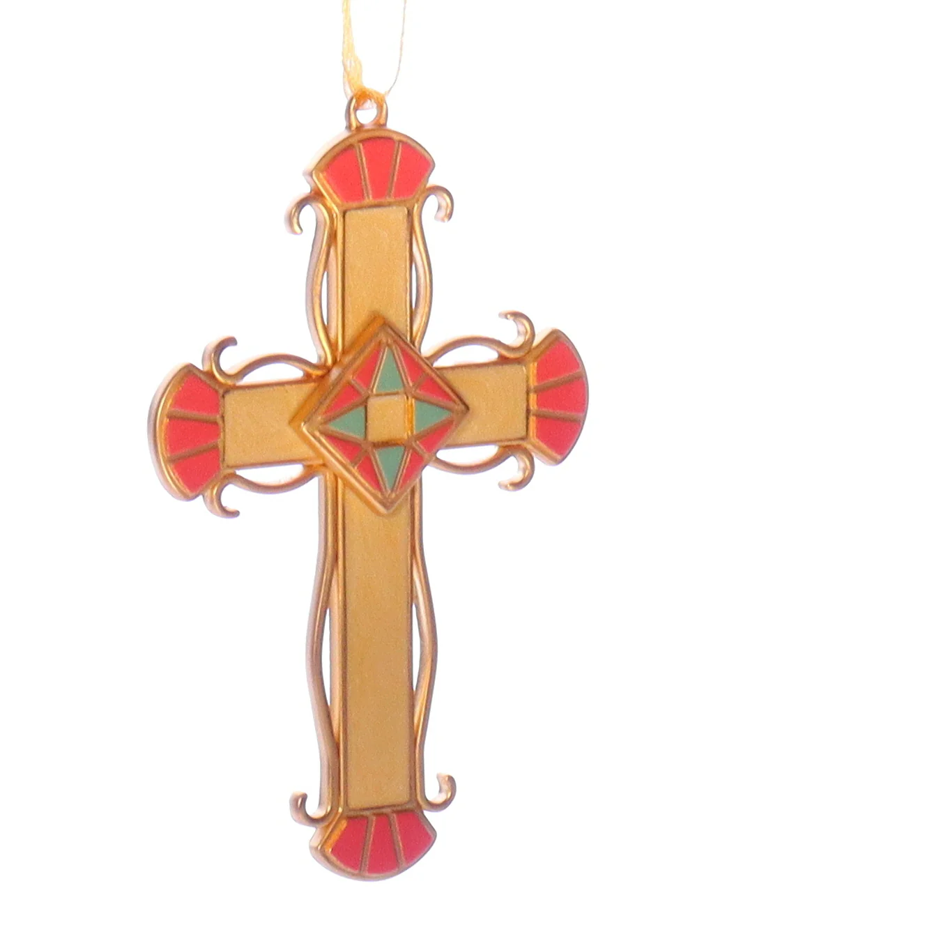 Hallmark Vintage Resin Christmas Ornament QXG4352 Mosaic of Faith 2005 3" - Image 8