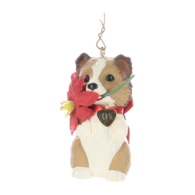 Hallmark Vintage 2001 Resin Figurine 2001-Puppy Love QX5982
