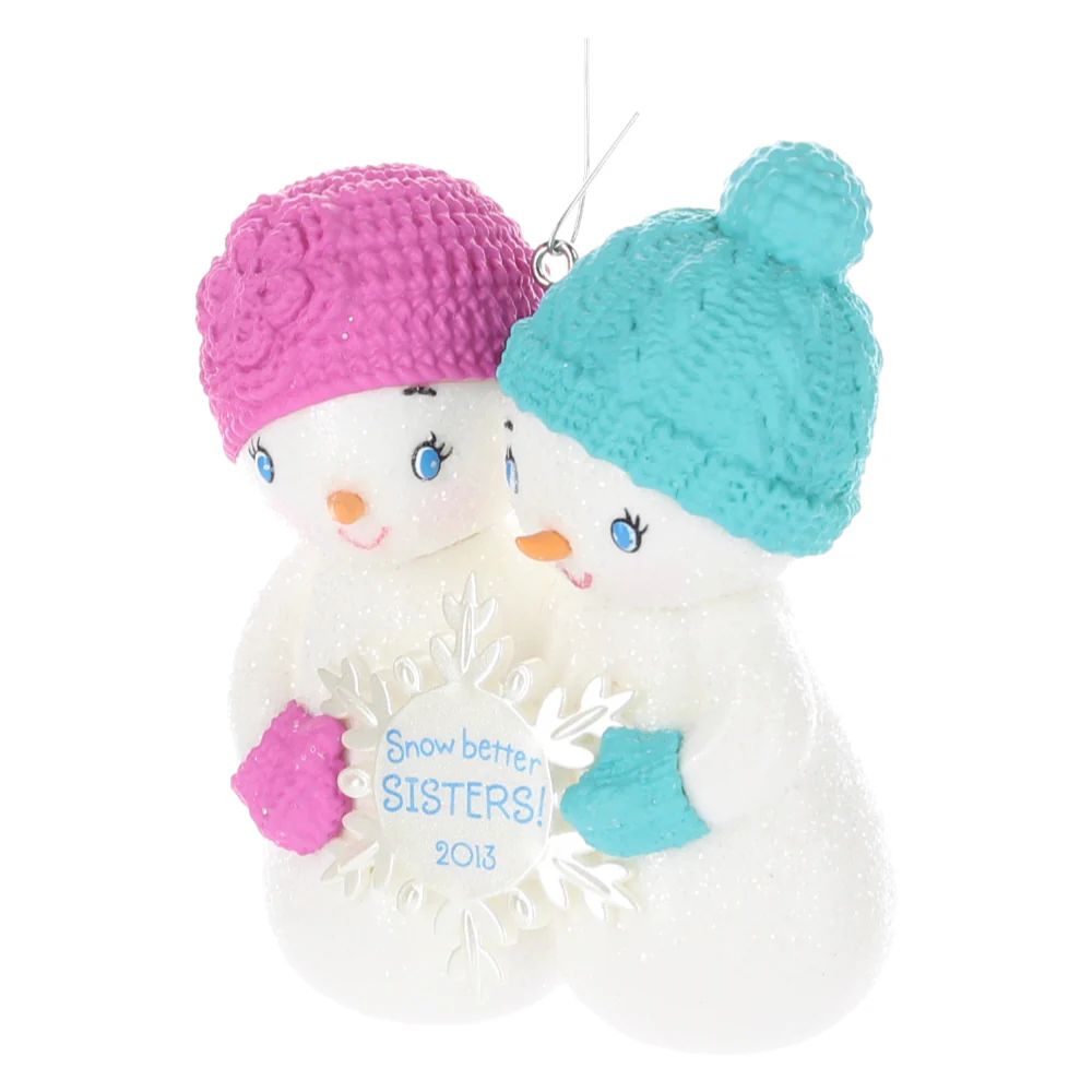 Hallmark Vintage 2013 Resin Figurine 2013-Snow Better Sisters QXG1945 - Image 2