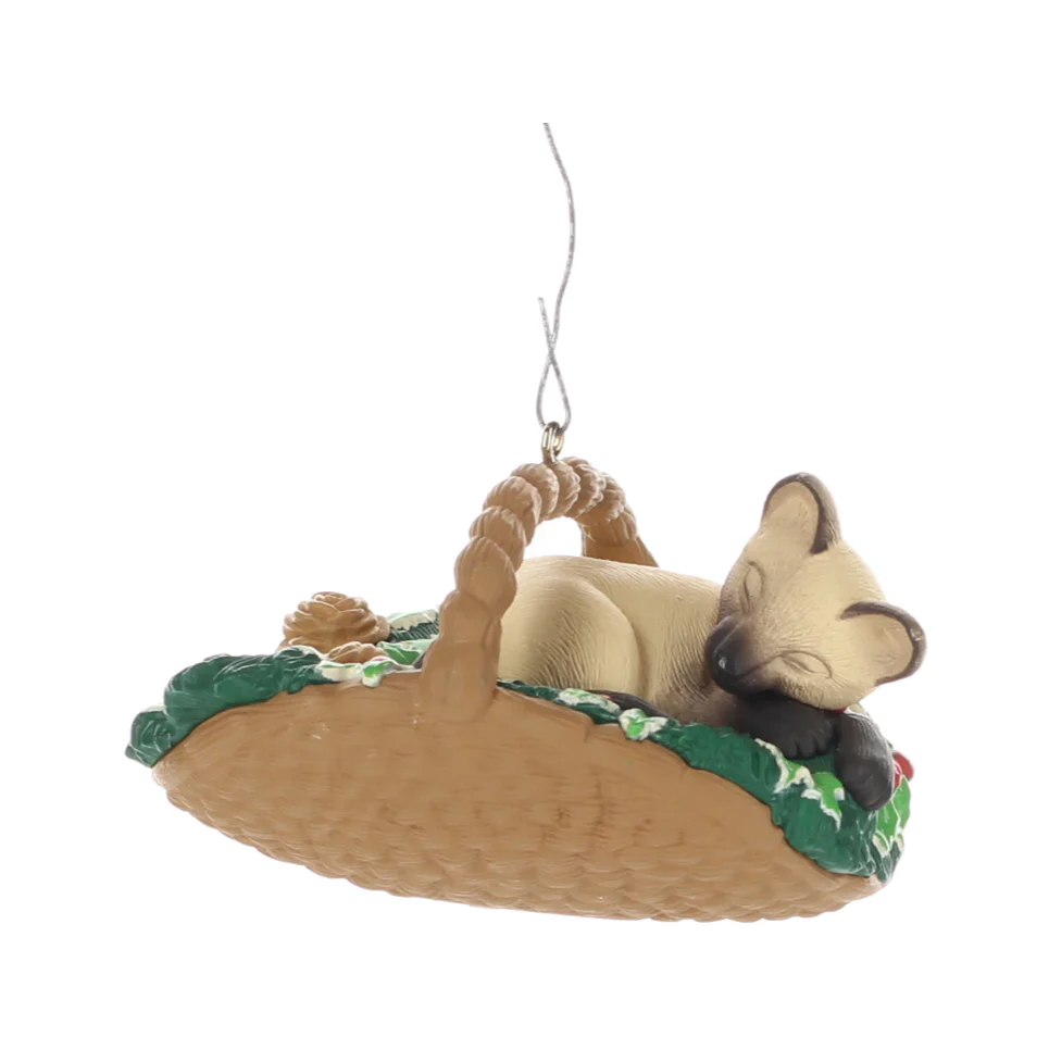 Hallmark Vintage 1996 Resin Figurine Cat Naps QX5641