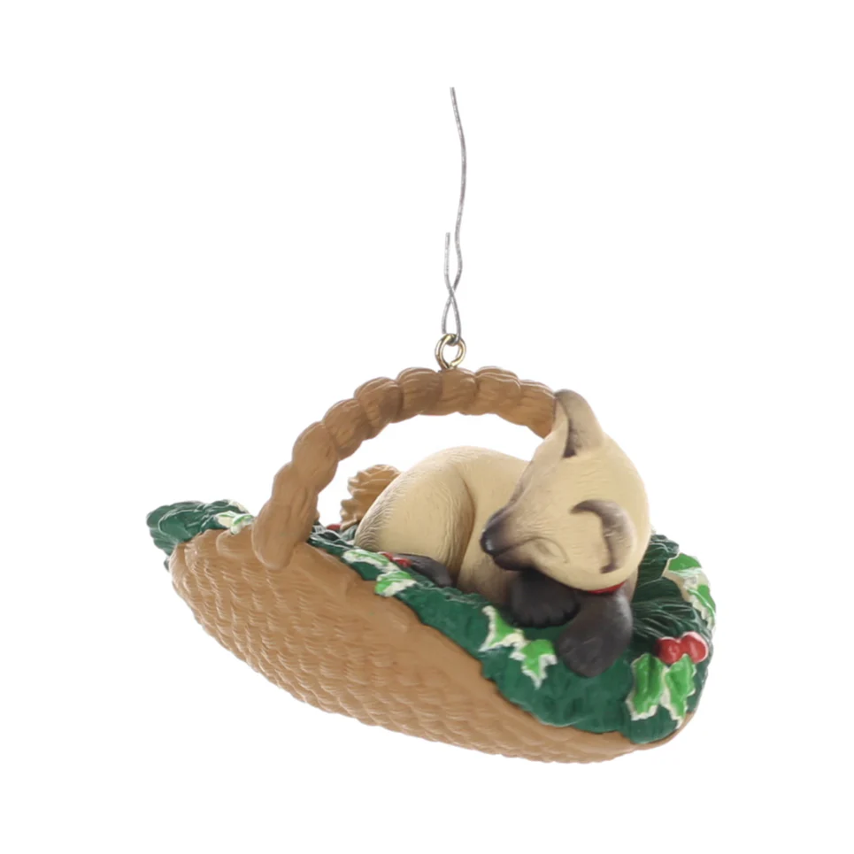 Hallmark Vintage 1996 Resin Figurine Cat Naps QX5641 - Image 2