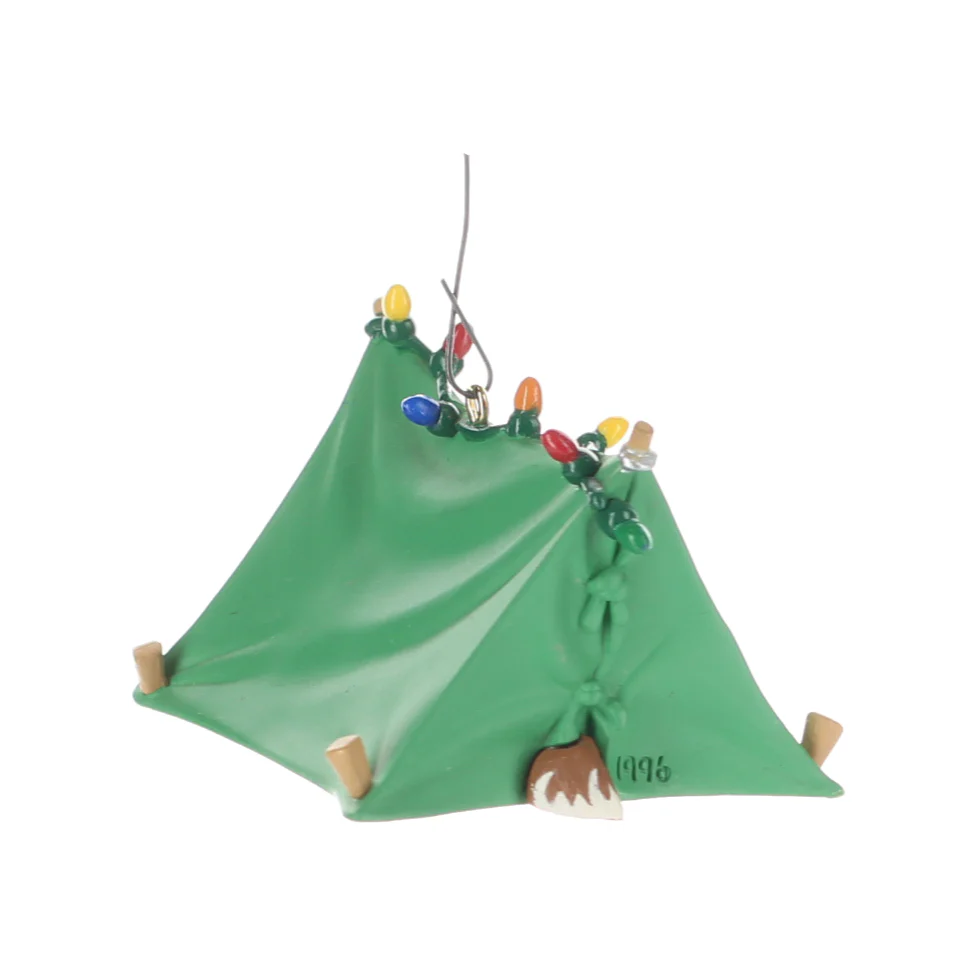 Hallmark Vintage 1996 Resin Figurine Pup-Tenting QX6011 - Image 5
