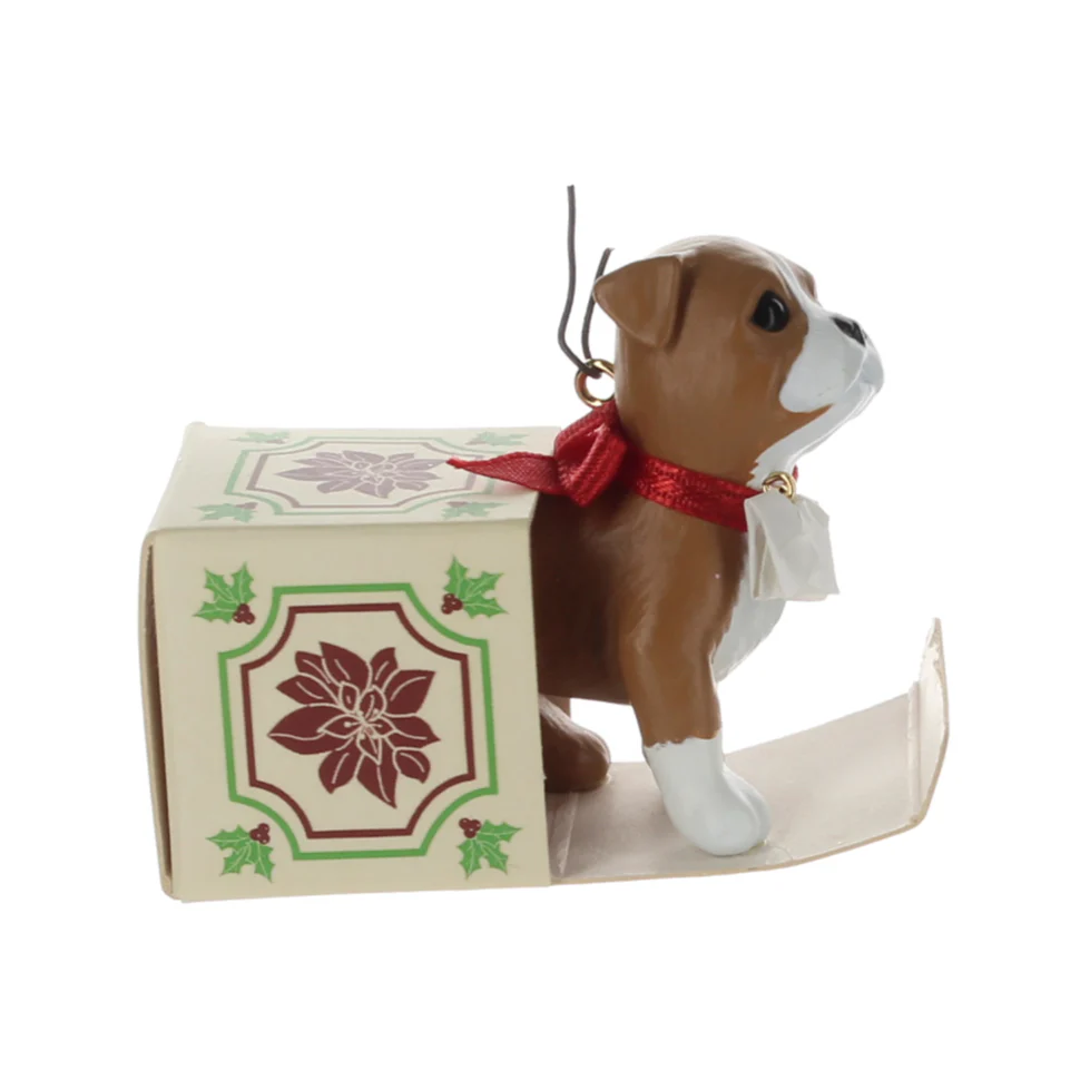 Hallmark Vintage 2003 Resin Figurine Puppy Love QX8127 - Image 7