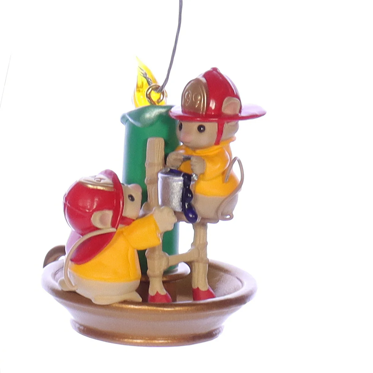 Hallmark Vintage Resin Christmas Ornament ZA309977 Flame Fighting Friends 1999 - Image 8