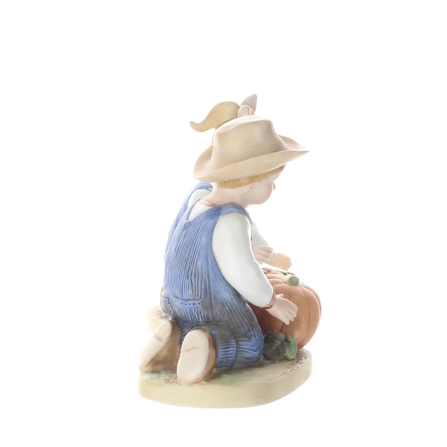Homco Denim Days Vintage 1985 Porcelain Figurine Harvest Helpers 1518 - Image 7