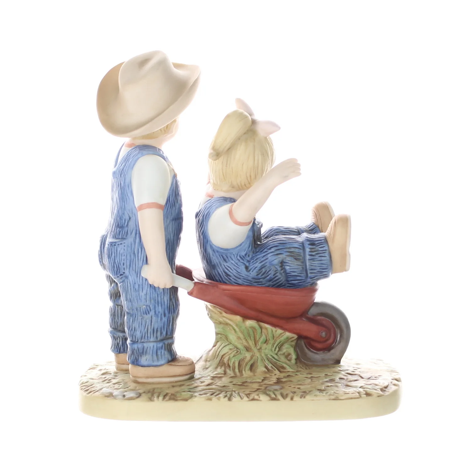 Homco Denim Days Vintage 2002 Porcelain Figurine The Wheelbarrow 15355-02 - Image 5