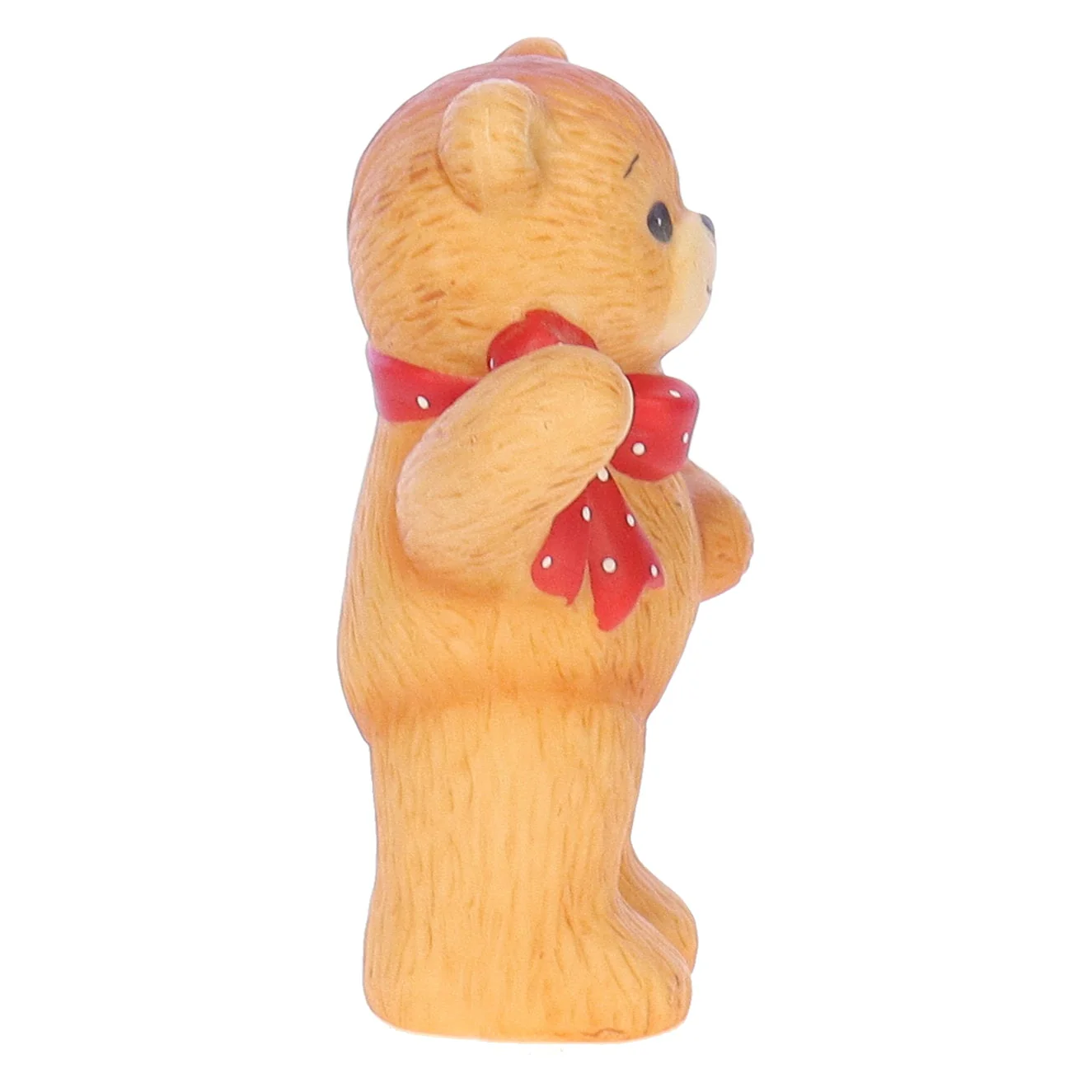 Lucy and Me Vintage 1980 Porcelain Figurine Big Bear with Red Bow Lucy_And_Me_132 - Image 7