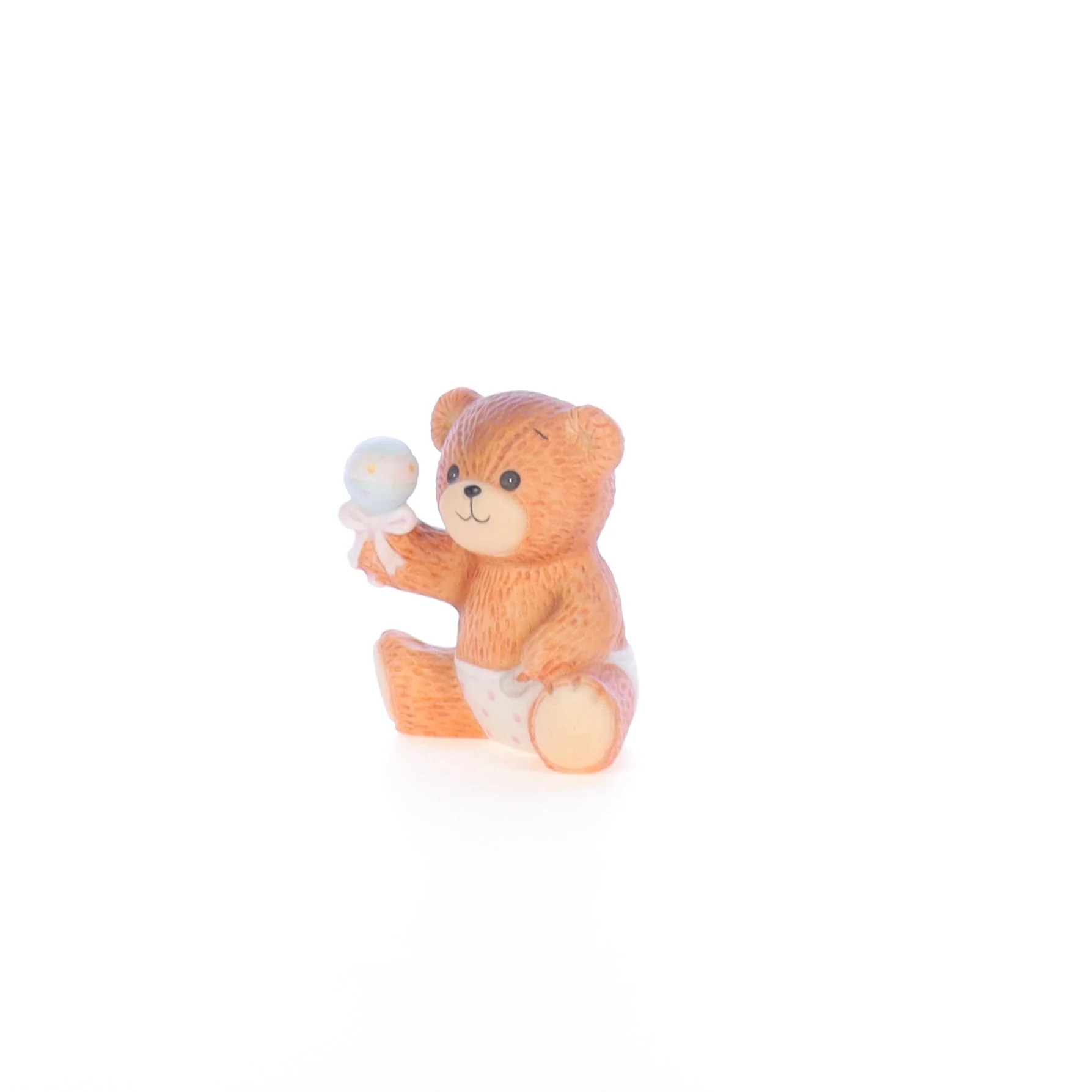Lucy and Me Vintage 1982 Porcelain Figurine Baby Bear with Rattle Lucy_Unknown_043 - Image 2
