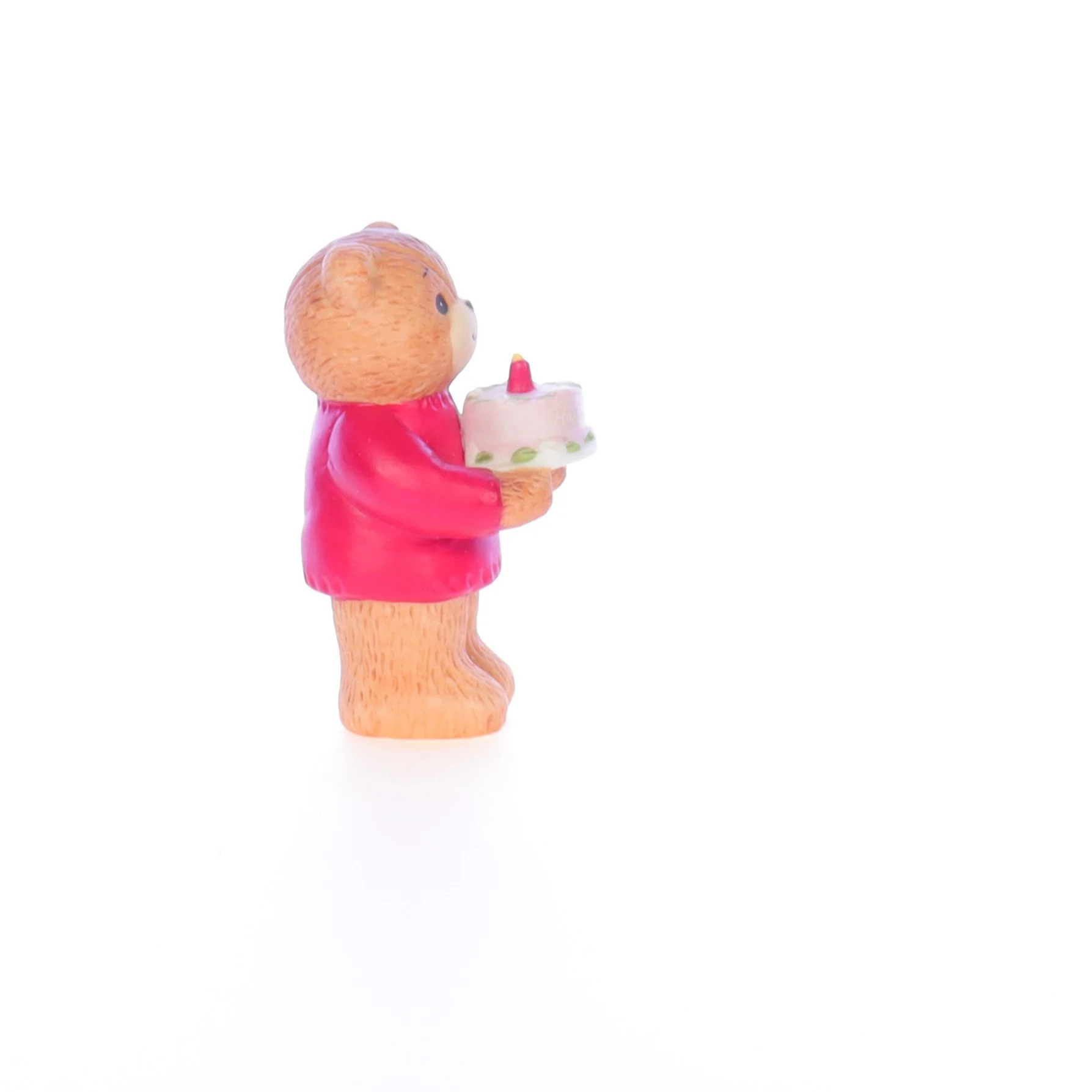Lucy and Me Vintage 1983 Porcelain Figurine Bear Holding Birthday Cake Age 1 - Image 7