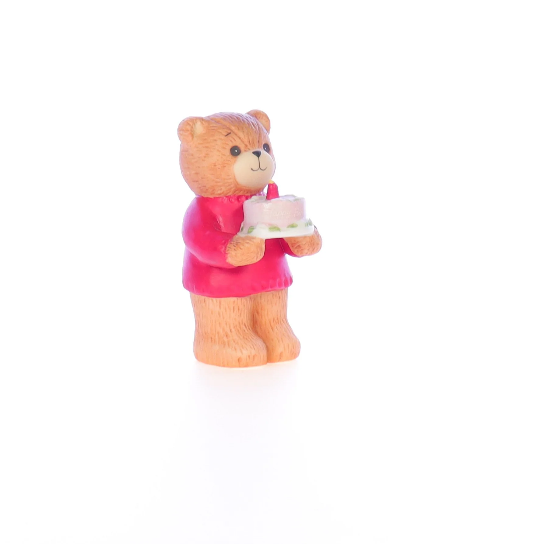 Lucy and Me Vintage 1983 Porcelain Figurine Bear Holding Birthday Cake Age 1 - Image 8