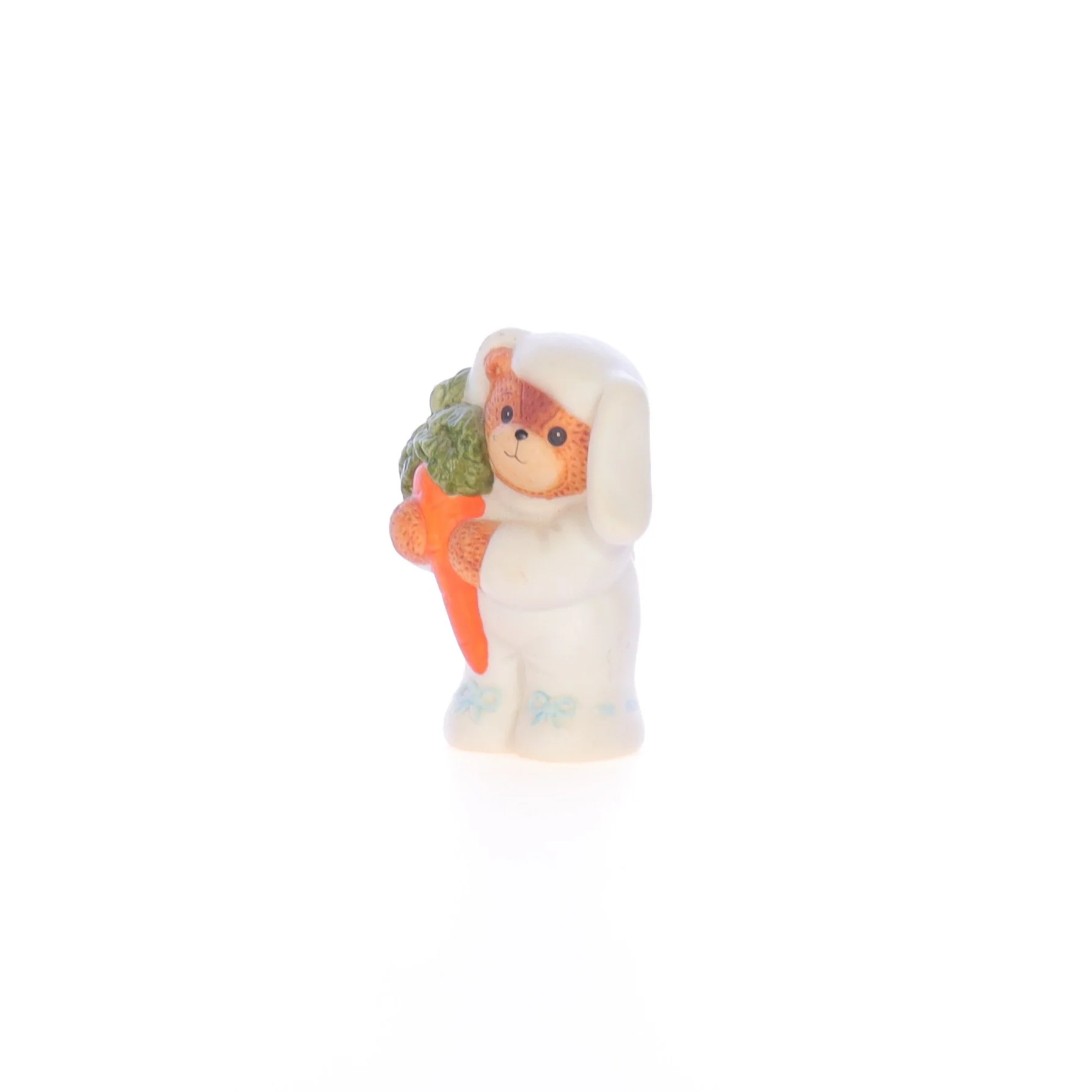 Lucy and Me Vintage 1987 Porcelain Figurine Bear in Easter Bunny Costume - Image 2