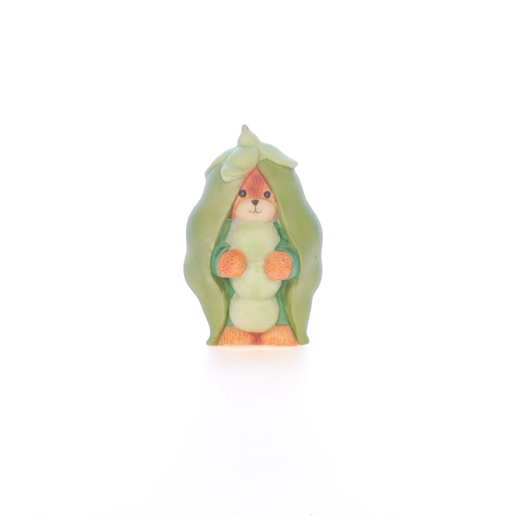 Lucy and Me Vintage 1982 Porcelain Figurine Bear in Pea Costume Lucy_Unknown_044
